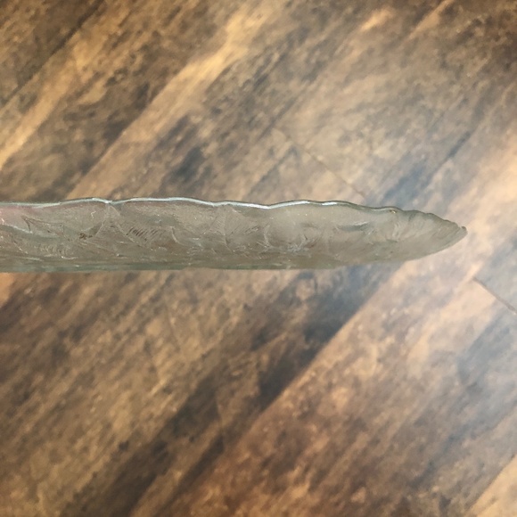 🎄SALE Holiday Christmas Cookie Tray, pressed glass, Vintage - Picture 5 of 7